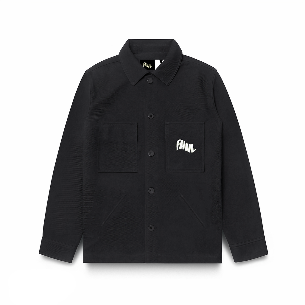 [TJ-01012001] Twill Trucker Jacket (Black, Small)