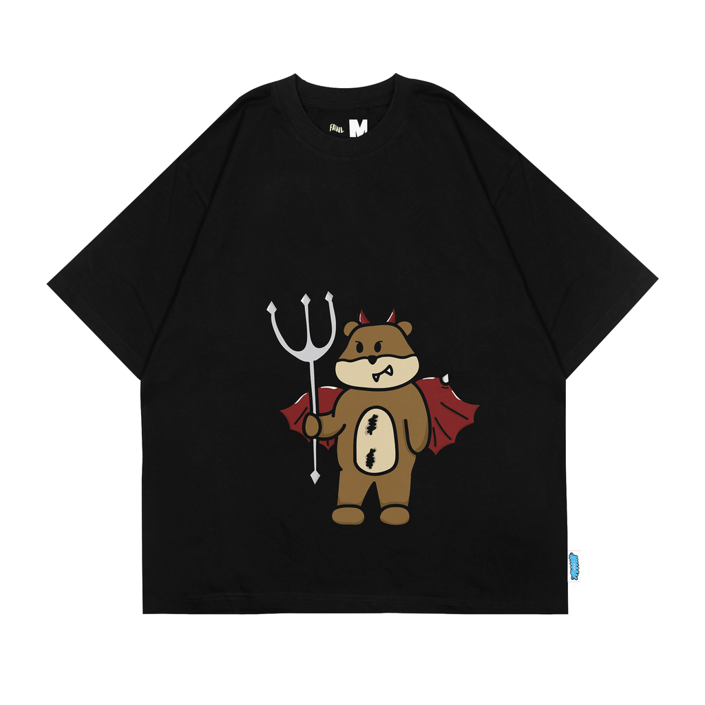 [TS-01061001] Devil Otter T-Shirt (Black, Small)