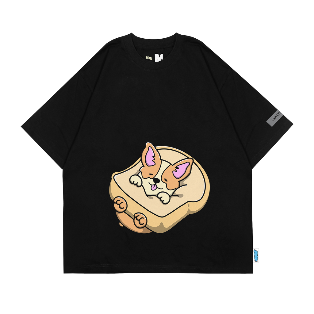 [TS-01431001] Dobby Toast T-Shirt (Black, Small)