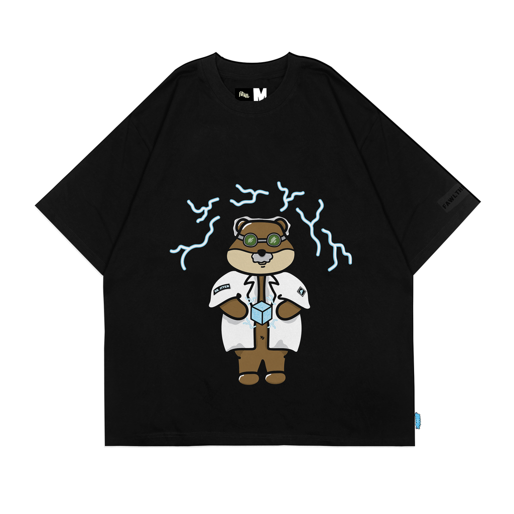 [TS-01181001] Dr Otter T-Shirt (Black, Small)