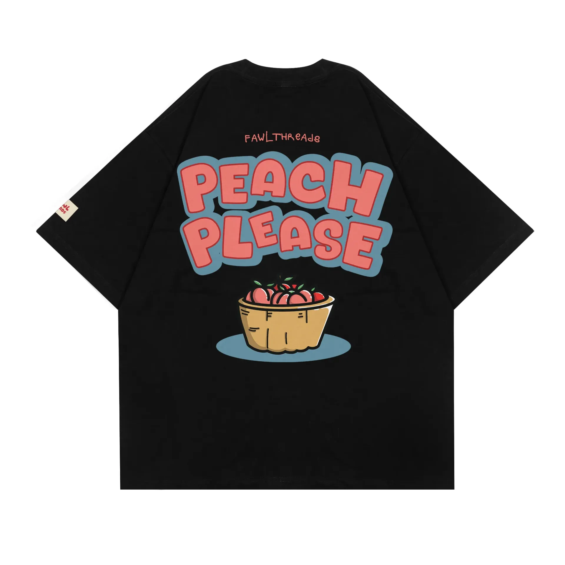 [TS-01571001] Peach Please T-Shirt (Black, Small)
