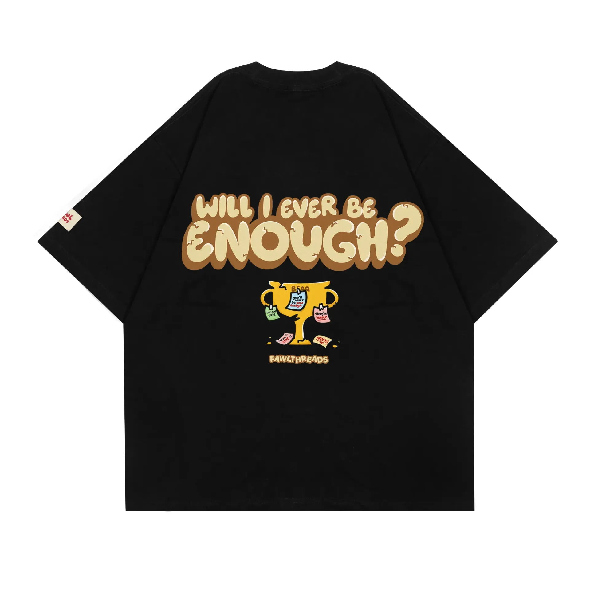 [TS-01611001] Overthinking Bear T-Shirt (Black, Small)