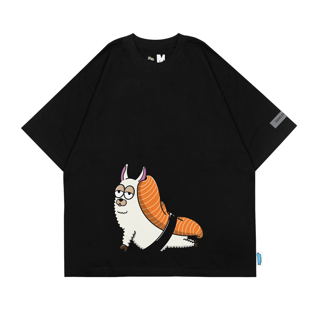 [TS-01451001] Llama Roll T-Shirt (Black, Small)