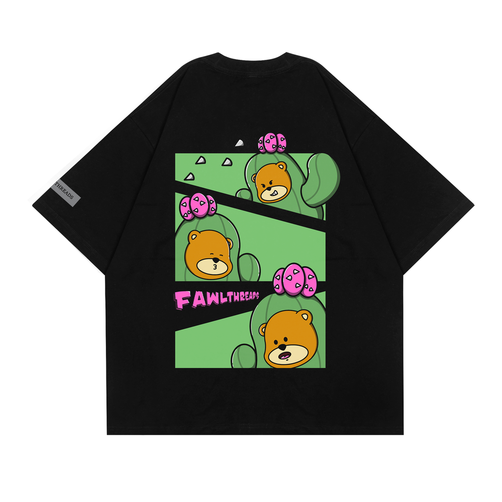 [TS-01361001] Cactobear T-Shirt (Black, Small)
