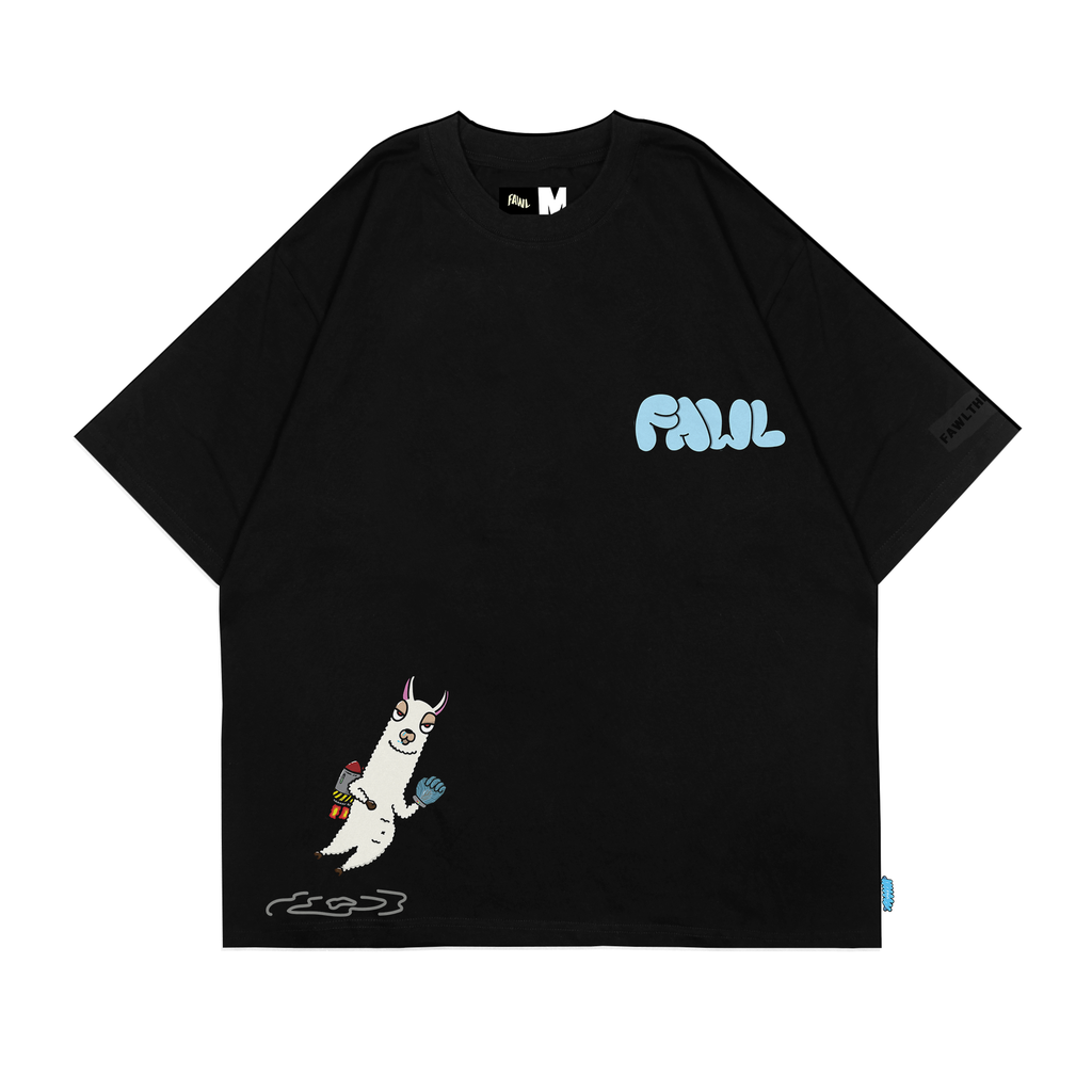 [TS-01201001] Space Llama T-Shirt (Black, Small)