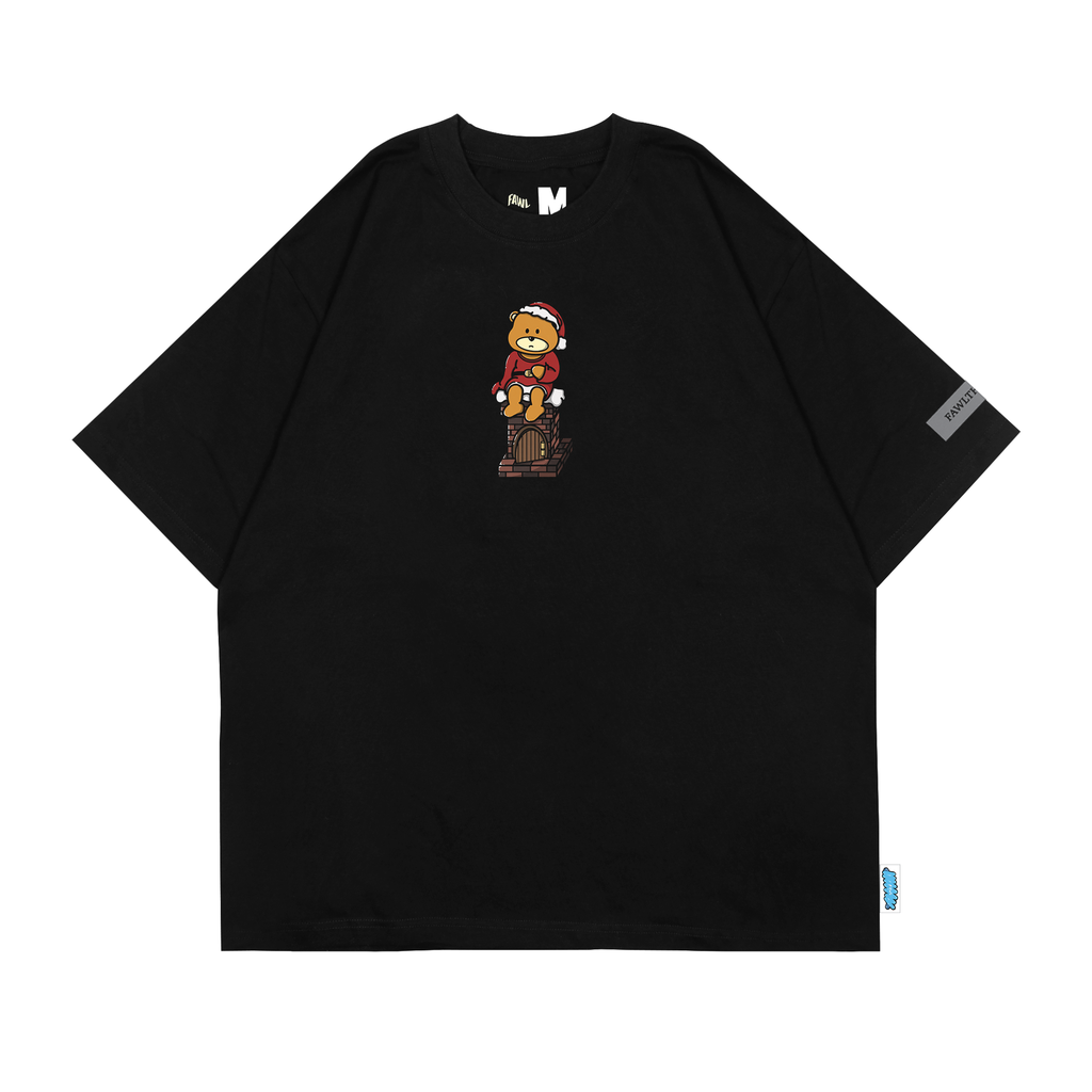 [TS-01271001] Santa Beer T-Shirt (Black, Small)