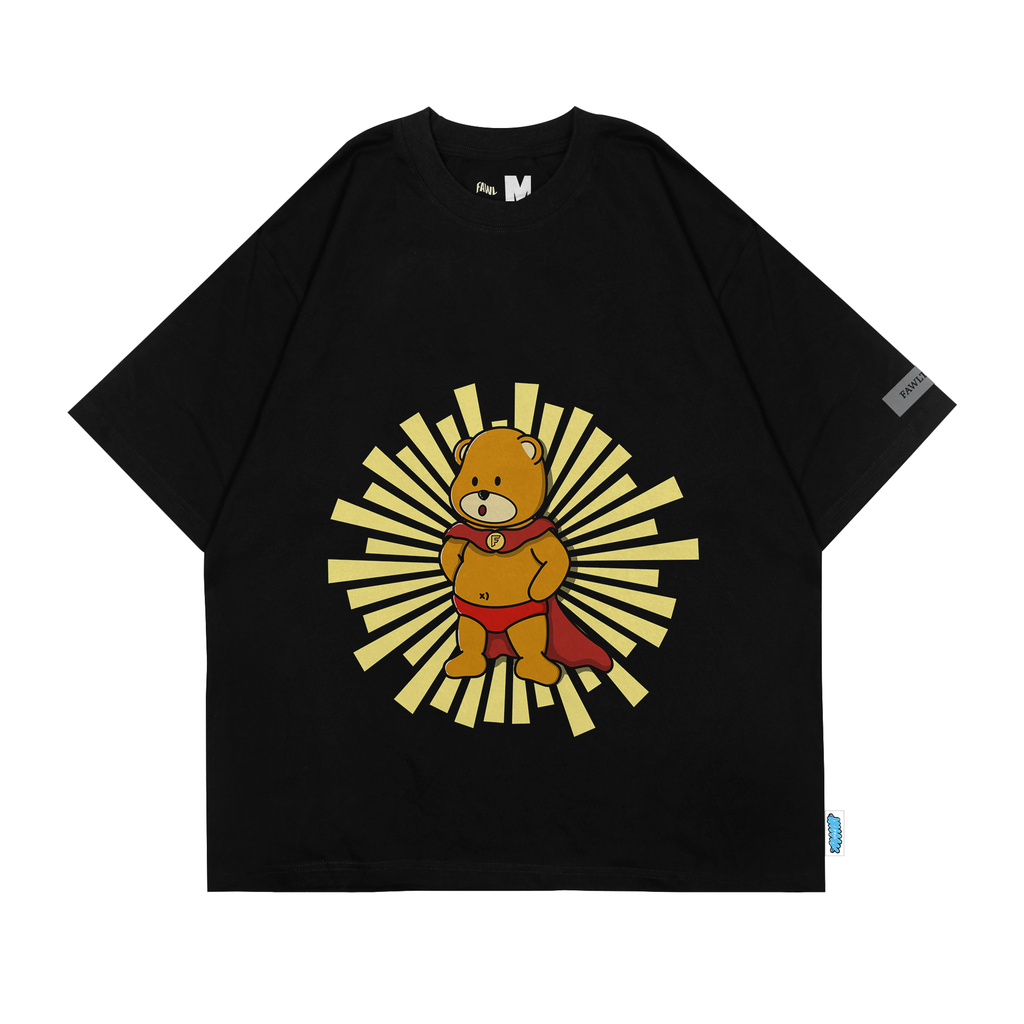 [TS-01341001] Super Bear T-Shirt (Black, Small)